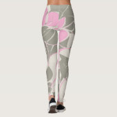 Leggings Fleur Rose Abstraite (Dos)