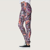 Leggings Fleur Rose coloré (Gauche)