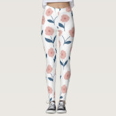 Leggings fleur rose leger (Devant)