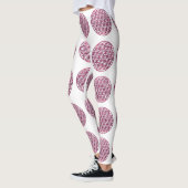 Leggings Fleur rose mousseuse de la vie (Gauche)