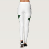 Leggings Fleur rose noire (Dos)