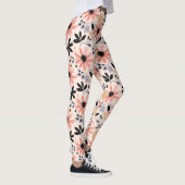 Leggings Fleur rouge rose (Droite)