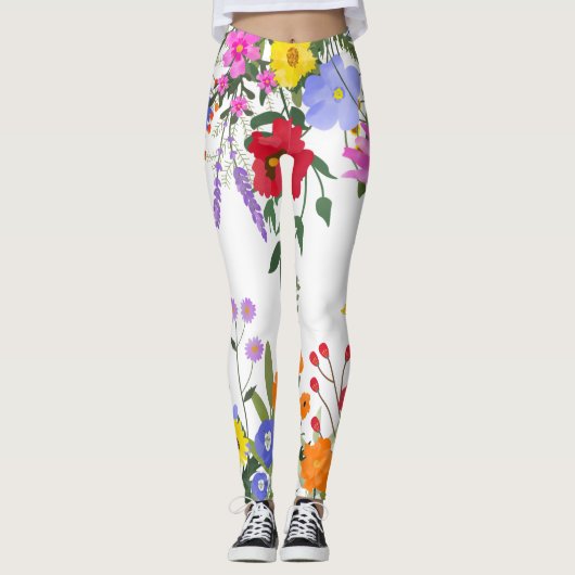 Leggings fleur sauvage (Devant)