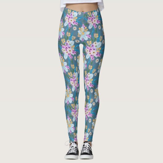 Leggings Fleur sauvage australien été (Devant)