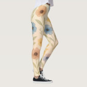 Leggings Fleur sauvage boho aquarelle (Droite)