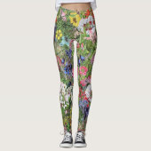 Leggings Fleur sauvage de la nature en fleurs botaniques (Devant)