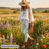Leggings Fleur Sauvage Pastel