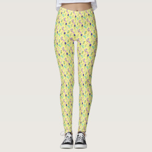 Leggings Fleur sauvage sur les légendes d'impression tout-s