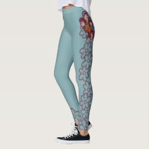 Leggings Fleur Scooby-Doo de Paisely et la bande