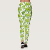 Leggings Fleur vert vert vert vert pâle marguerite (Dos)