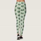 Leggings Fleur verte de Yoga Lotus (Dos)