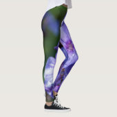 leggings fleur violet avec la rosée du matin (Droite)