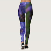leggings fleur violet avec la rosée du matin (Dos)