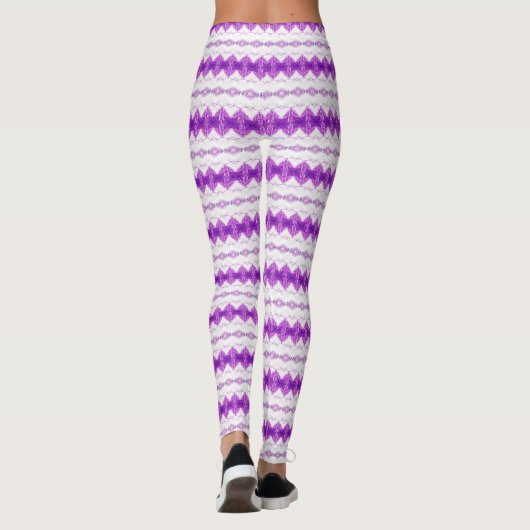 Leggings fleur violette (Dos)
