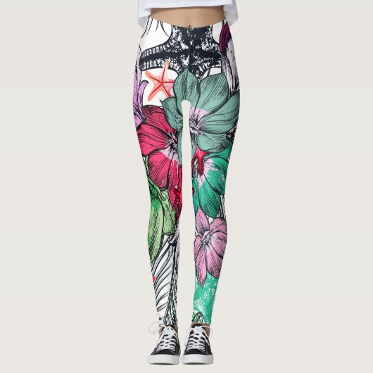 leggings fleuris (Devant)