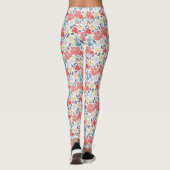 Leggings Fleuris Abricot (Dos)