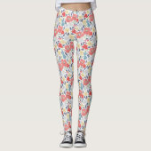 Leggings Fleuris Abricot (Devant)