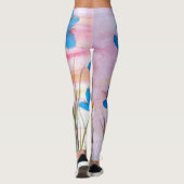 Leggings fleuris colorés (Dos)