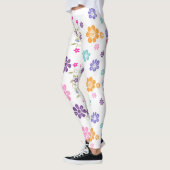 Leggings Fleuris Design Coloré Tendance (Gauche)