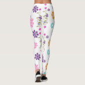 Leggings Fleuris Design Coloré Tendance (Dos)