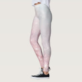 Leggings Fleuris Marbre Or Rose (Gauche)