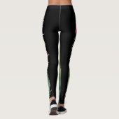Leggings fleuris modernes sauvages (Dos)
