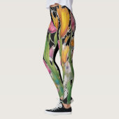 Leggings fleuris modernes sauvages (Gauche)