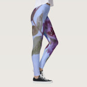Leggings fleuris violets (Droite)