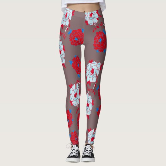 Leggings fleurs (Devant)