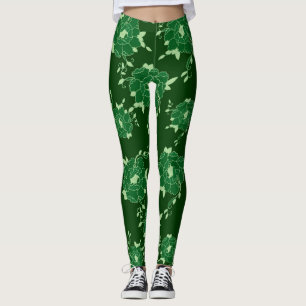 Leggings fleurs
