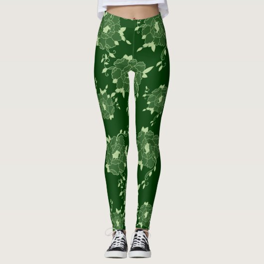 Leggings fleurs (Devant)