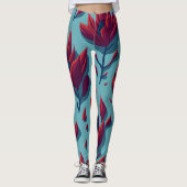 Leggings fleurs (Devant)