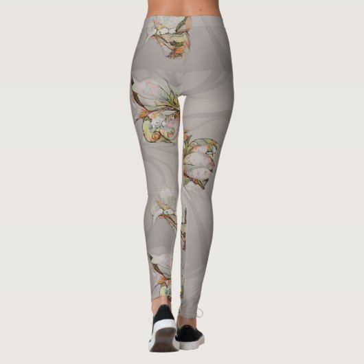 Leggings Fleurs abstraites (Dos)