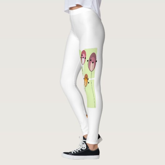 Leggings Fleurs Abstraites créatives (Gauche)