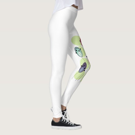 Leggings Fleurs Abstraites créatives (Droite)