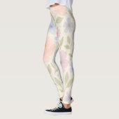 Leggings Fleurs Aquarelles Pastel Doux (Gauche)