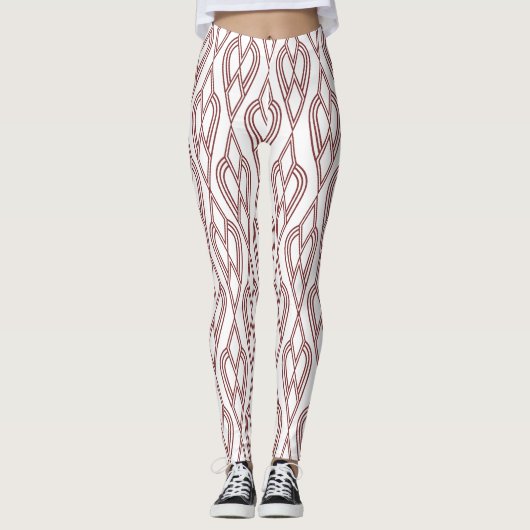 Leggings Fleurs Art Déco (Devant)