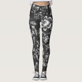 Leggings Fleurs blanches (Devant)