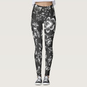 Leggings Fleurs blanches