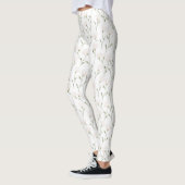 Leggings Fleurs blanches roses (Gauche)