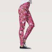Leggings fleurs blanches rouges (Droite)