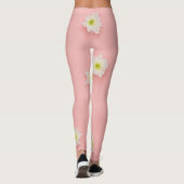 Leggings Fleurs blanches tendance (Dos)