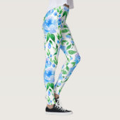 Leggings Fleurs bleu d'eau (Droite)