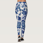 Leggings Fleurs bleues (Dos)