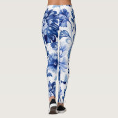 Leggings Fleurs bleues (Dos)