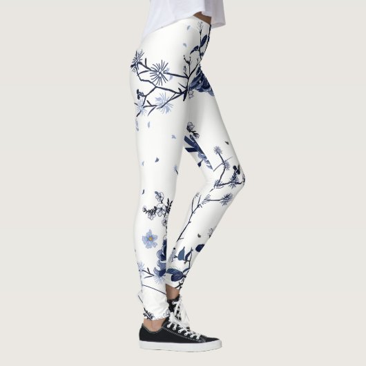 Leggings Fleurs bleues (Droite)