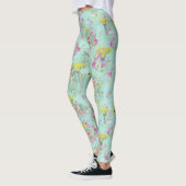 Leggings Fleurs classiques de la prairie rétro (Gauche)