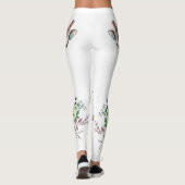 Leggings Fleurs colorées Bouquet Giraffe - Dessin Moderne (Dos)