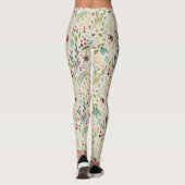 Leggings Fleurs colorées mignonnes Motif (Dos)