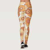 Leggings Fleurs colorées motif (Dos)